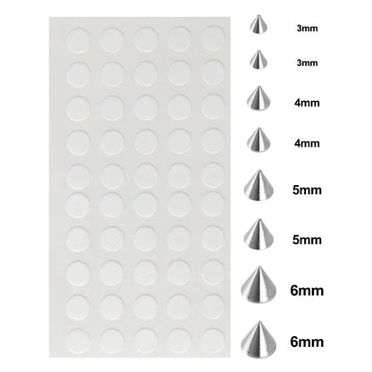 58pcs Non Piercing Lip Nails Sticker Selfadhesive Waterproof Reusable