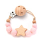 Baby Pacifier Chain Clip Silicone Teether Beads Soother Toy