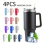 40oz Vacuum Insulated Tumbler with Handle & Straw Lid | Stainless Steel Travel Bottle