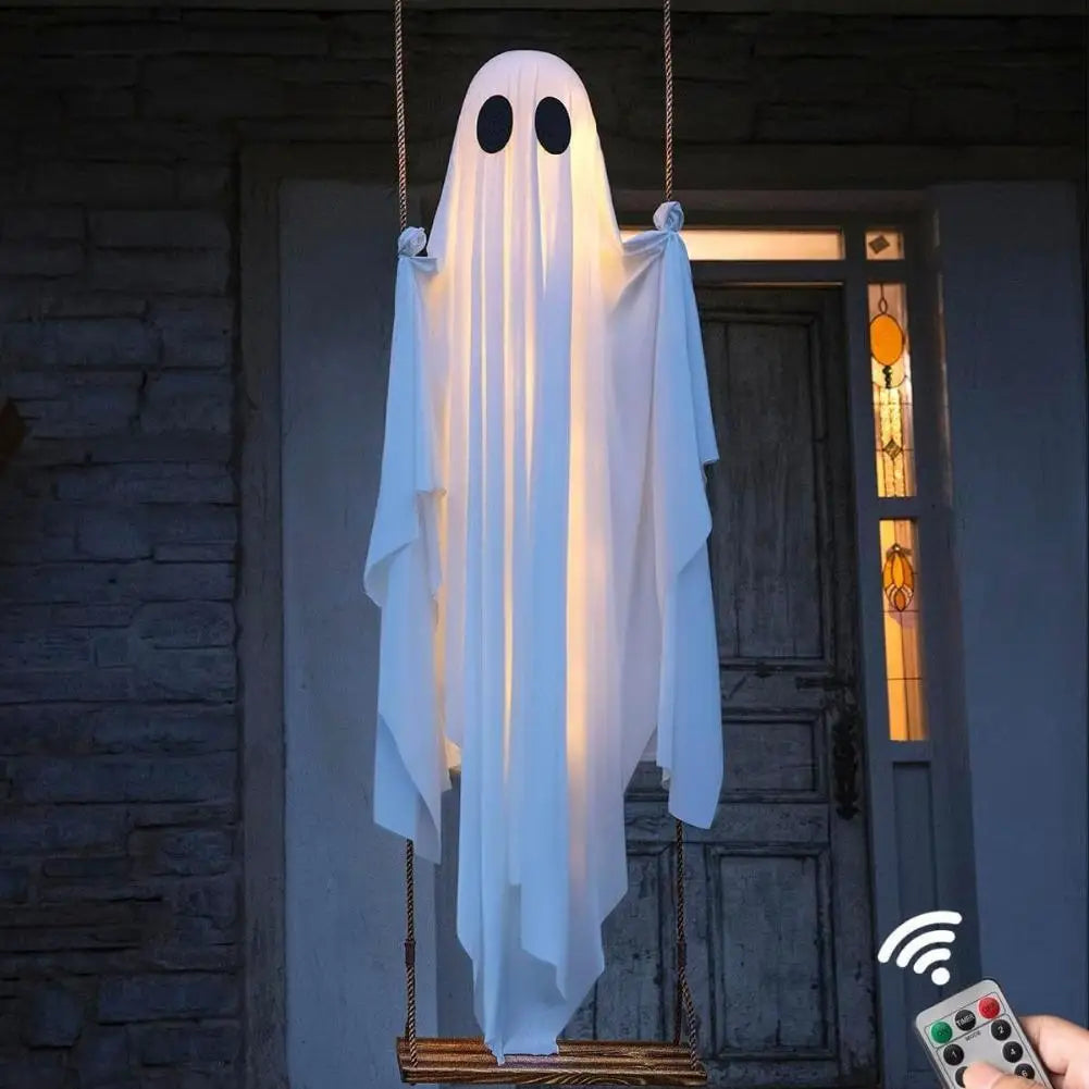 LED Hanging Ghost Swing Decoration - 1.2 m to 1.8 m