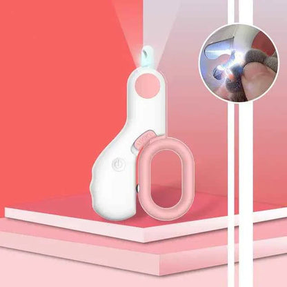 Precision Cat Nail Clipper with Safety Guard and LED Light
