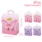Butterfly Candy Gift Box Pink Purple Butterfly Birthday Party Decorations Kids Wedding Supplies Baby Shower Cookie Biscuit Box