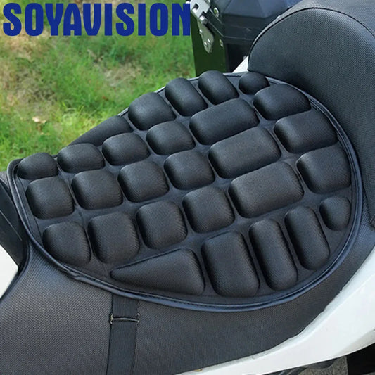EVA Foam Motorcycle Seat Cushion Pad 340x360mm (13.4x14.2 in) Universal Breathable Shock-Absorbing Bike Seat