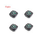 4-Pack Mini Belt Buckle Compass - Portable Button Compass for Paracord Bracelets, Watch Bands & Survival Kits