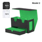 3-in-1 Deck Box Card Storage - Fits 200+ Single-Sleeved Cards, 4 Dividers & 2 Toploaders for MTG TCG CCG