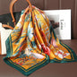 Luxury Satin Silk Square Scarf – Shawl, Hijab & Fashion Wrap 2023