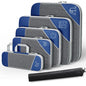 6-Piece Travel Compression Packing Cubes Set with Shoe Bag - Mesh Lightweight Luggage Organizers