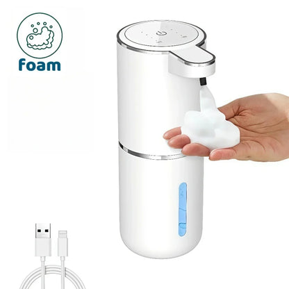 Automatic Foam Soap Dispenser Touchless Infrared Sensor USB Rechargeable — Hands-Free for Bathroom & Kitchen
