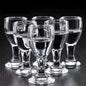 6-Pack Mini Stemmed Shot Glasses Assorted 10/15/25 ml (0.34/0.51/0.85 oz) Clear Mini Wine Cups for Liquor, Sake & Parties
