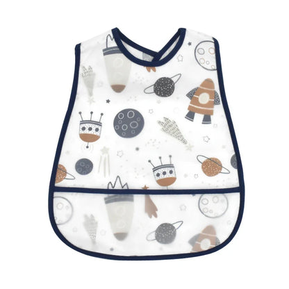 2023new Cartoon Pattern EVA Waterproof Pocket Lunch Feeding Bibs