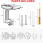 Metal Meat Grinder & Sausage Stuffer Attachment for Stand Mixers – Aluminum Alloy Food Grinder Kit with 4 Grinding Plates