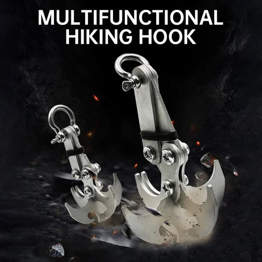 Multifunction Stainless Steel Folding Survival Claw Hook for Camping & Outdoor (8 x 4 cm / 3.1 x 1.6 in)