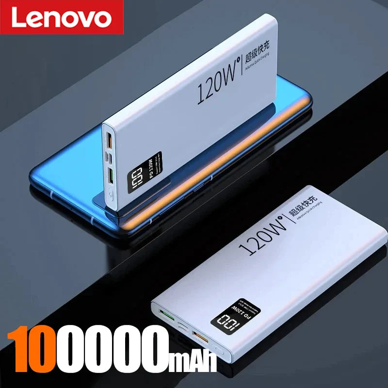 120W Portable Power Bank – USB-C Fast Charging, Digital Display, 50,000–200,000mAh Options – Battery Charger for Smartphones, Tablets & Laptops