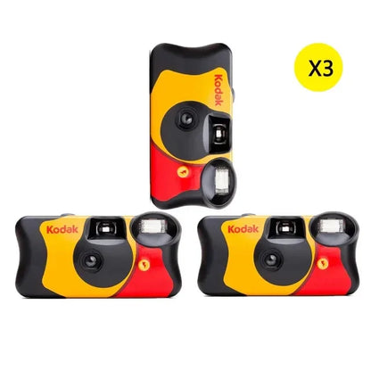 Disposable Single-Use 35mm Film Camera with Flash — 27 or 39 Exposures, ISO 800