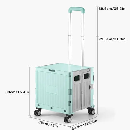 Multifunctional Folding Camping Trolley - Large Capacity Portable Outdoor Storage Cart