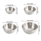 17-25cm Stainless Steel Gold And Silver Salad Bowl Rice Noodles Lamian Noodles Bowl Kitchen Tableware Food Container