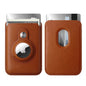 RFID Blocking Snap-On MagSafe Magnetic Card Wallet Holder Organizer With Built-In AirTag Pocket