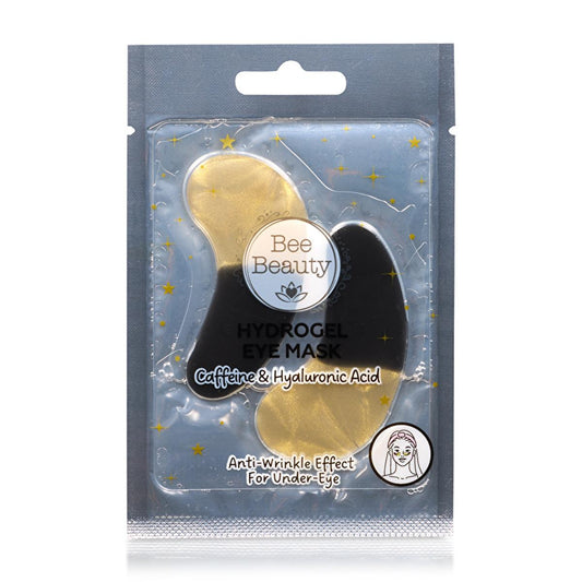 Bee Beauty Caffeine Hydrojel Eye Mask - Hyaluronic Acid, Anti-Aging, Under-Eye Skincare