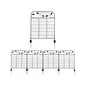 4 Pack Steel Foldable Garden Fence Floral Staked Trellis Panel Animal Barrier