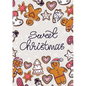 Merry Christmas Coloring Card: Cheaper and More Useful than a Card! (Sweet Christmas; Christmas Cookies; Gingerbread) Medium A5 - 5.83X8.27 - Paperback
