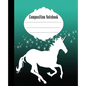 Composition Notebook: Stars and Unicorn Composition Notebook Wide Ruled 7.5 x 9.25 in, 100 pages book for kids, teens, school, students and teachers - Paperback