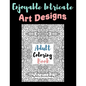 Enjoyable Intricate Art Designs Adult Coloring Book: Artsy One Sided Pages With Relaxing Designs For Inner Peace - Paperback