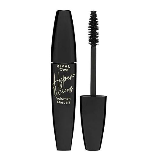 Rival Loves Me Maskara Hyperlicious Volumizing Mascara - 12 ml, Enhances Eyelashes with Unique Brush Design