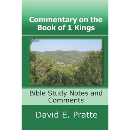 Commentary on the Book of 1 Kings: Bible Study Notes and Comments - Paperback