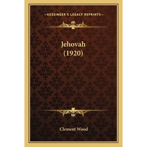 Jehovah (1920) - Paperback