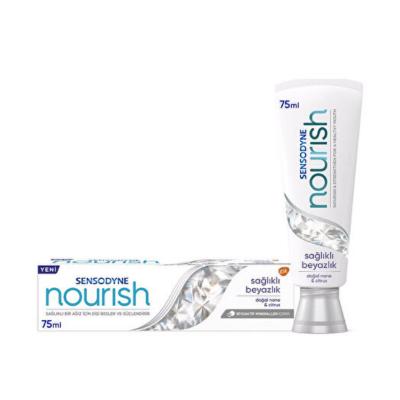 Sensodyne Nourish Sensitive Teeth Toothpaste - Gentle Whitening, Strengthening, and Fresh Breath - 2.54 fl oz