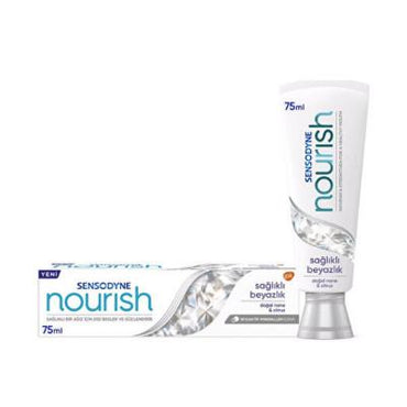 Sensodyne Nourish Sensitive Teeth Toothpaste - Gentle Whitening, Strengthening, and Fresh Breath - 2.54 fl oz