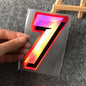 Motorcycle Reflective Laser Number Decorative Stickers