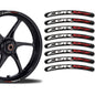 3D Epoxy Motorcycle Wheel Rim Racing Stickers