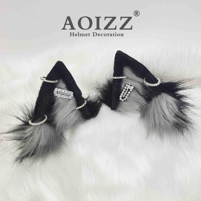 AOIZZ™ Handmade Cat Ear Helmet Decoration PRO