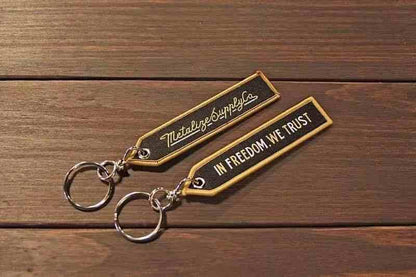 METALIZE™ Vintage Motorcycle Handmade Embroidered Keychain