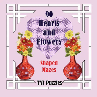 90 Hearts and Flowers Shaped Mazes - Paperback