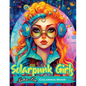 Solarpunk Girls: A Coloring Book Featuring Empowered Solarpunk Girls - Paperback
