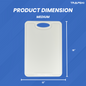 TRAPSKI 3/8 Inch Thick HDPE Cutting Boards | Food-Grade | Juice Grooves
