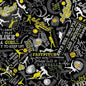 Black Girl's Softball Text Fitness Fanatic 44"/45" Fabric Per Yard