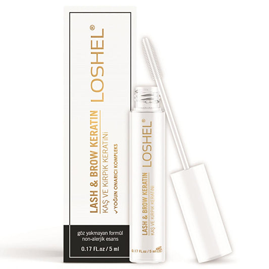 Loshel Keratin Complex Serum for Eyebrows and Eyelashes - Nourishing & Repairing Eyebrow and Eyelash Serum