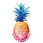 Body Candy Good Vibes Only Pineapple Sticker