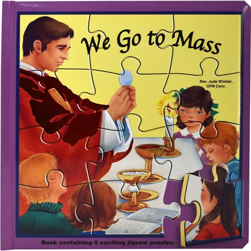 We Go to Mass (Puzzle Book): St. Joseph Puzzle Book: Book Contains 5 Exciting Jigsaw Puzzles - Hardcover