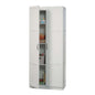 White Wardrobe Storage Cabinet with 4 Shelves and Panel Doors