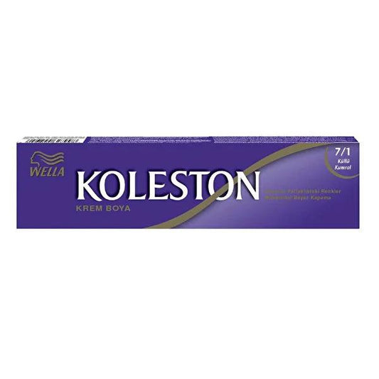 Koleston Hair Dye - KŸllŸ Kumral 7/1, Easy to Apply, Covers White Hair, 1.69 fl oz