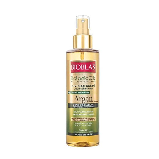Bioblas Argan Oil Hair Care Serum - Nourishing, Moisturizing & Dermatologically Tested - 6.76 fl oz