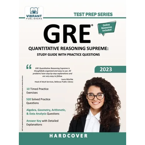 GRE Quantitative Reasoning Supreme: Study Guide with Practice Questions - Hardcover