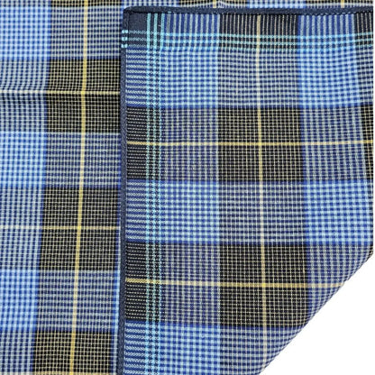 6-Pack Men's Cotton Striped Handkerchiefs 15.7in (40 cm) Plaid Square - Thin Style