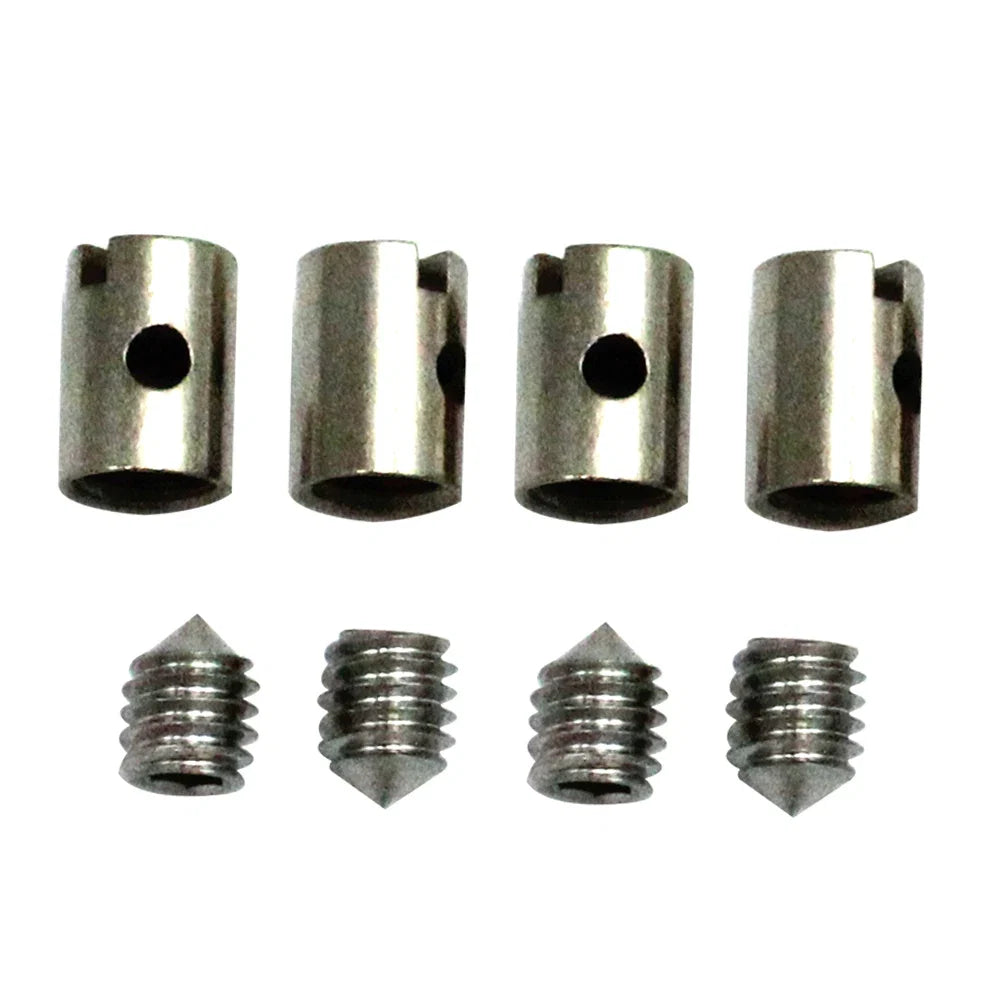4 Sets Solderless Cable Nipples 5mm Throttle Choke for Motorcycle Scooter Quad Mower