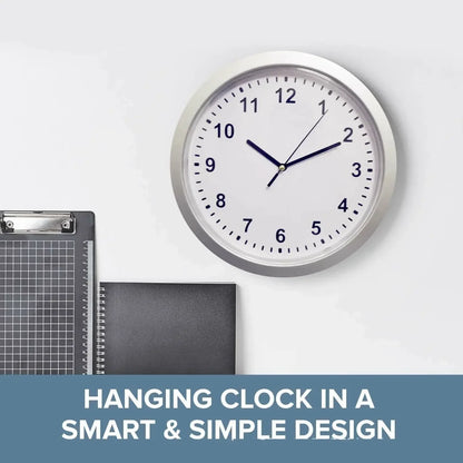 Hidden Stash Wall Clock Safe — Silent Decorative Clock with Concealed Compartment for Cash, Jewelry & Keys