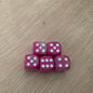 5pcs/set Two Colors Dice Puzzle Board Game Accessory  6 Sided Point Dice Funny Game 16mm